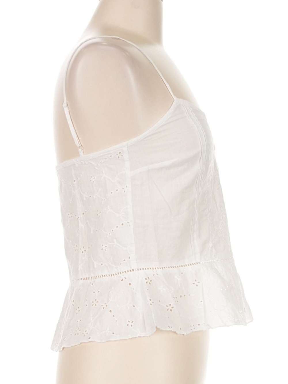 Rebecca Taylor Eyelet Peplum Camisole Top - Picture 3 of 9